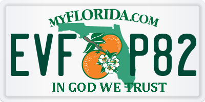 FL license plate EVFP82