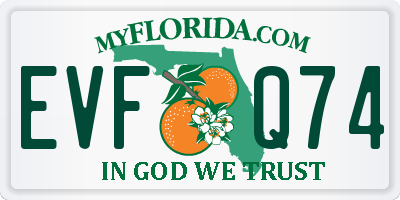 FL license plate EVFQ74