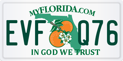 FL license plate EVFQ76