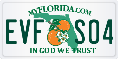 FL license plate EVFS04