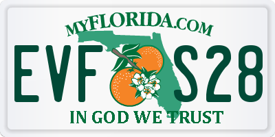 FL license plate EVFS28