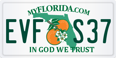 FL license plate EVFS37