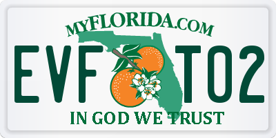 FL license plate EVFT02