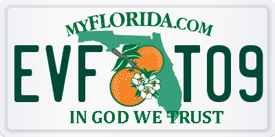 FL license plate EVFT09