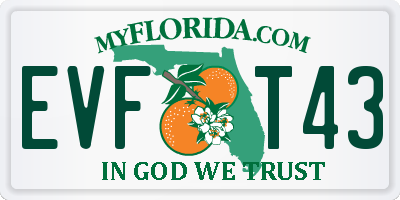 FL license plate EVFT43