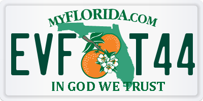 FL license plate EVFT44
