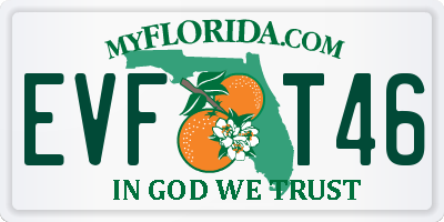 FL license plate EVFT46