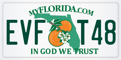 FL license plate EVFT48