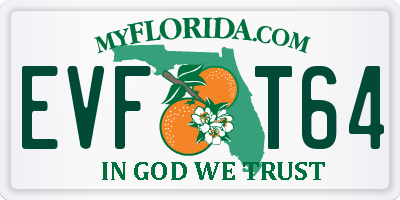 FL license plate EVFT64