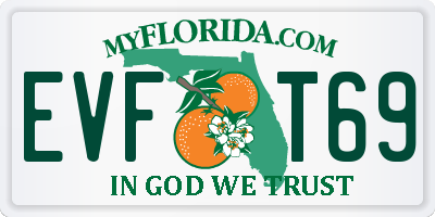 FL license plate EVFT69