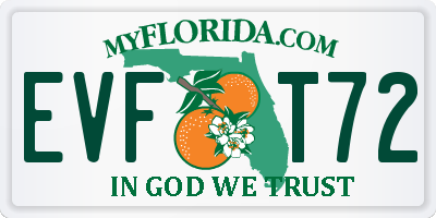 FL license plate EVFT72