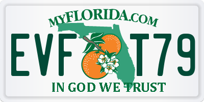 FL license plate EVFT79