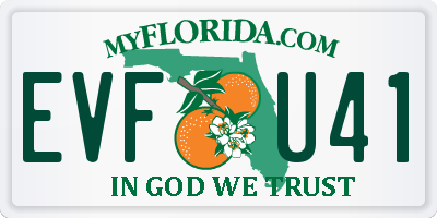 FL license plate EVFU41