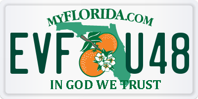FL license plate EVFU48