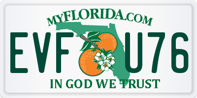 FL license plate EVFU76