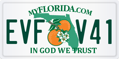 FL license plate EVFV41
