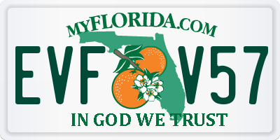 FL license plate EVFV57