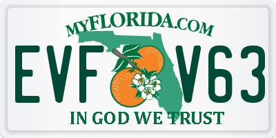 FL license plate EVFV63