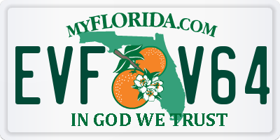 FL license plate EVFV64
