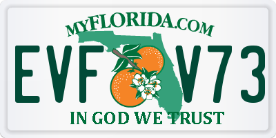 FL license plate EVFV73