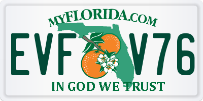 FL license plate EVFV76