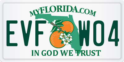 FL license plate EVFW04
