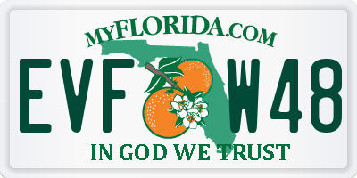 FL license plate EVFW48