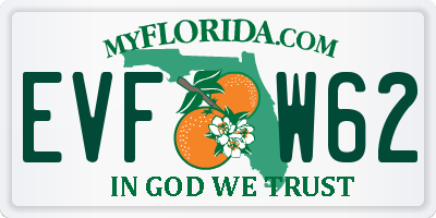 FL license plate EVFW62