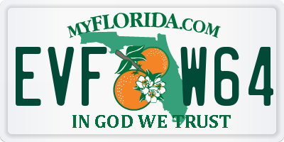 FL license plate EVFW64