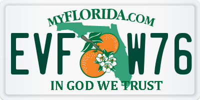 FL license plate EVFW76