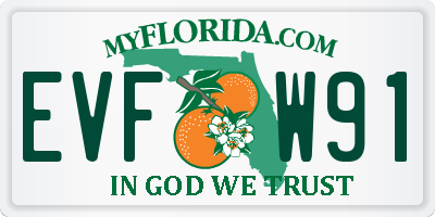 FL license plate EVFW91