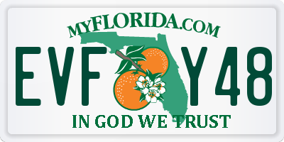 FL license plate EVFY48