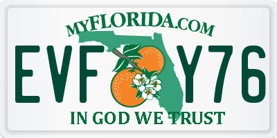 FL license plate EVFY76