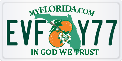 FL license plate EVFY77