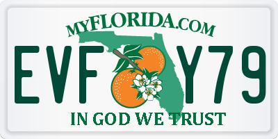 FL license plate EVFY79