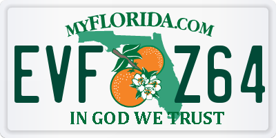 FL license plate EVFZ64