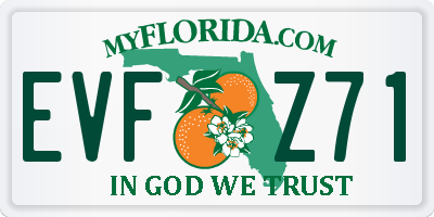FL license plate EVFZ71