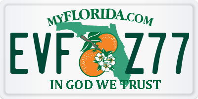 FL license plate EVFZ77
