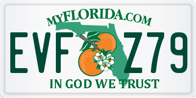 FL license plate EVFZ79