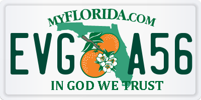 FL license plate EVGA56