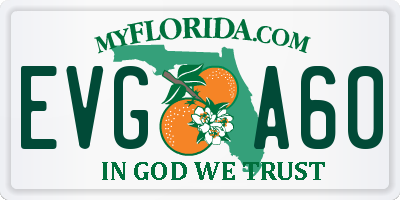 FL license plate EVGA60