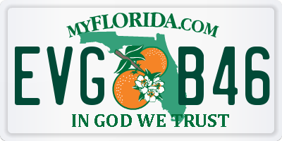 FL license plate EVGB46