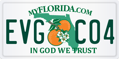 FL license plate EVGC04