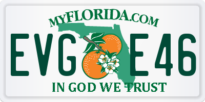 FL license plate EVGE46