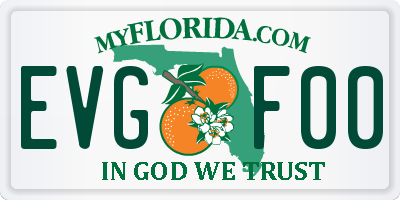FL license plate EVGF00