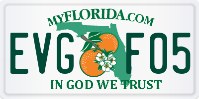FL license plate EVGF05