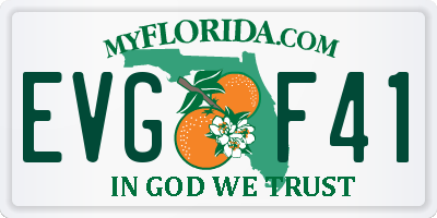 FL license plate EVGF41