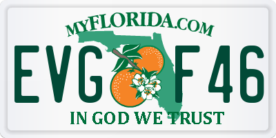 FL license plate EVGF46