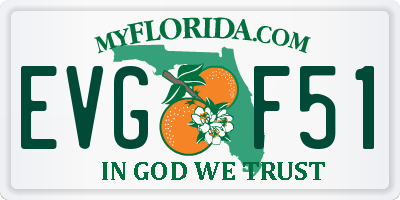 FL license plate EVGF51