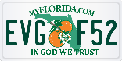 FL license plate EVGF52
